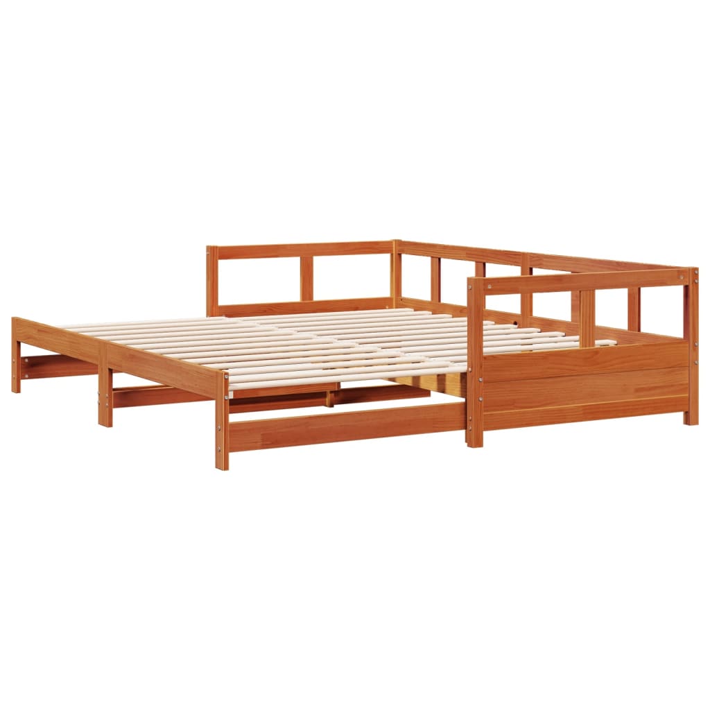 Dagseng uten madrass voksbrun 90x190 cm heltre furu