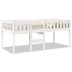 Barneseng uten madrass hvit 90x190 cm heltre furu