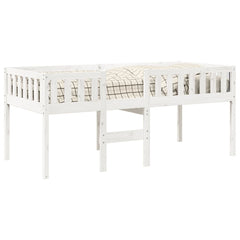 Barneseng uten madrass hvit 90x190 cm heltre furu