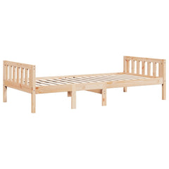 Barneseng uten madrass 90x190 cm heltre furu