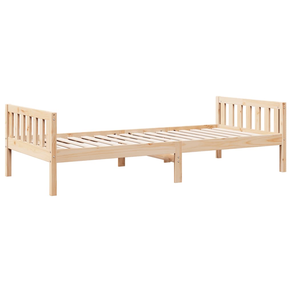 Barneseng uten madrass 90x190 cm heltre furu