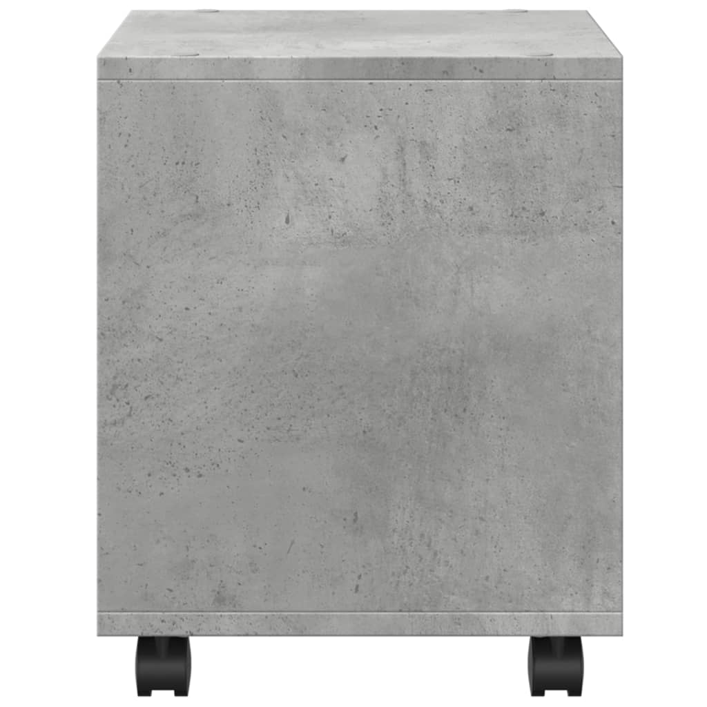 Rulleskap betonggrå 37x33x42,5 cm sponplate