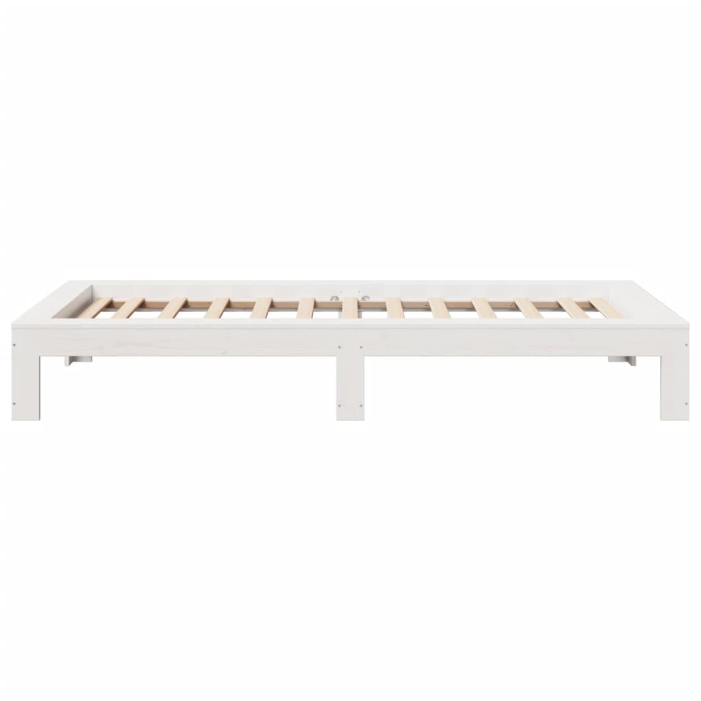 Sengeramme uten madrass hvit 75x190 cm heltre furu