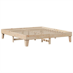 Sengeramme med madrass 200x200 cm heltre furu