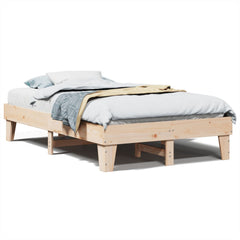 Sengeramme uten madrass hvit 135x190 cm heltre furu