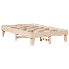Sengeramme uten madrass hvit 135x190 cm heltre furu