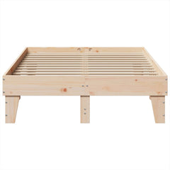 Sengeramme uten madrass hvit 135x190 cm heltre furu