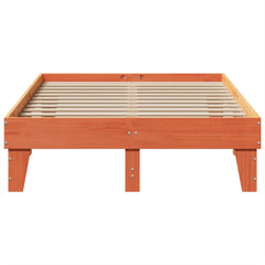 Sengeramme uten madrass brun 135x190 cm heltre furu