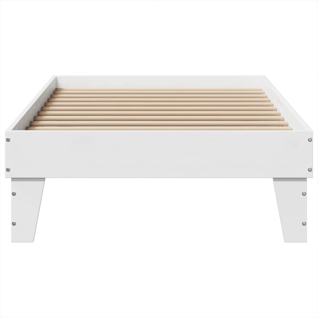 Sengeramme uten madrass hvit 90x190 cm heltre furu