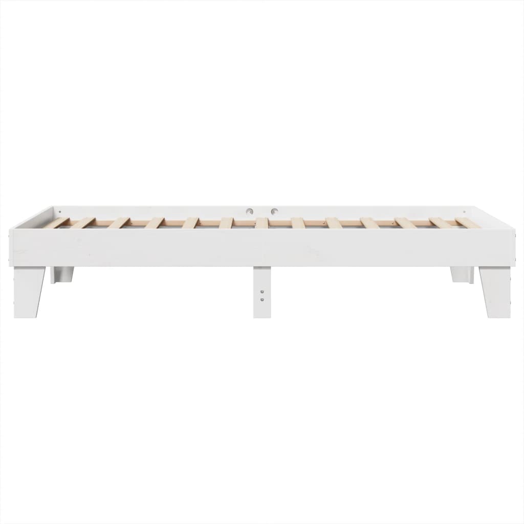 Sengeramme uten madrass hvit 90x190 cm heltre furu