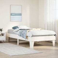 Sengeramme uten madrass hvit 90x190 cm heltre furu