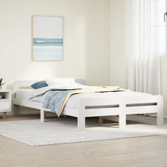 Sengeramme uten madrass hvit 120x190 cm heltre furu