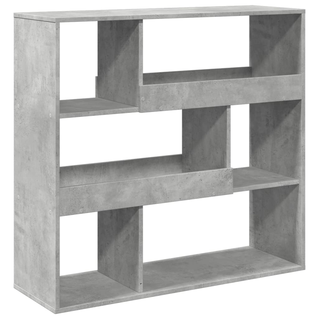 Bokhylle/romdeler betonggrå 100x33x94,5 cm