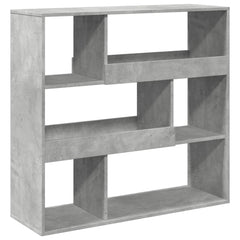 Bokhylle/romdeler betonggrå 100x33x94,5 cm