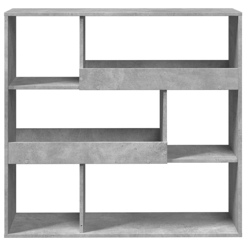 Bokhylle/romdeler betonggrå 100x33x94,5 cm