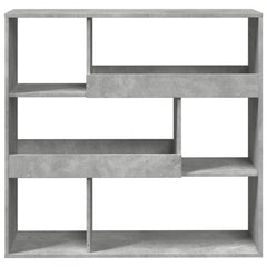 Bokhylle/romdeler betonggrå 100x33x94,5 cm