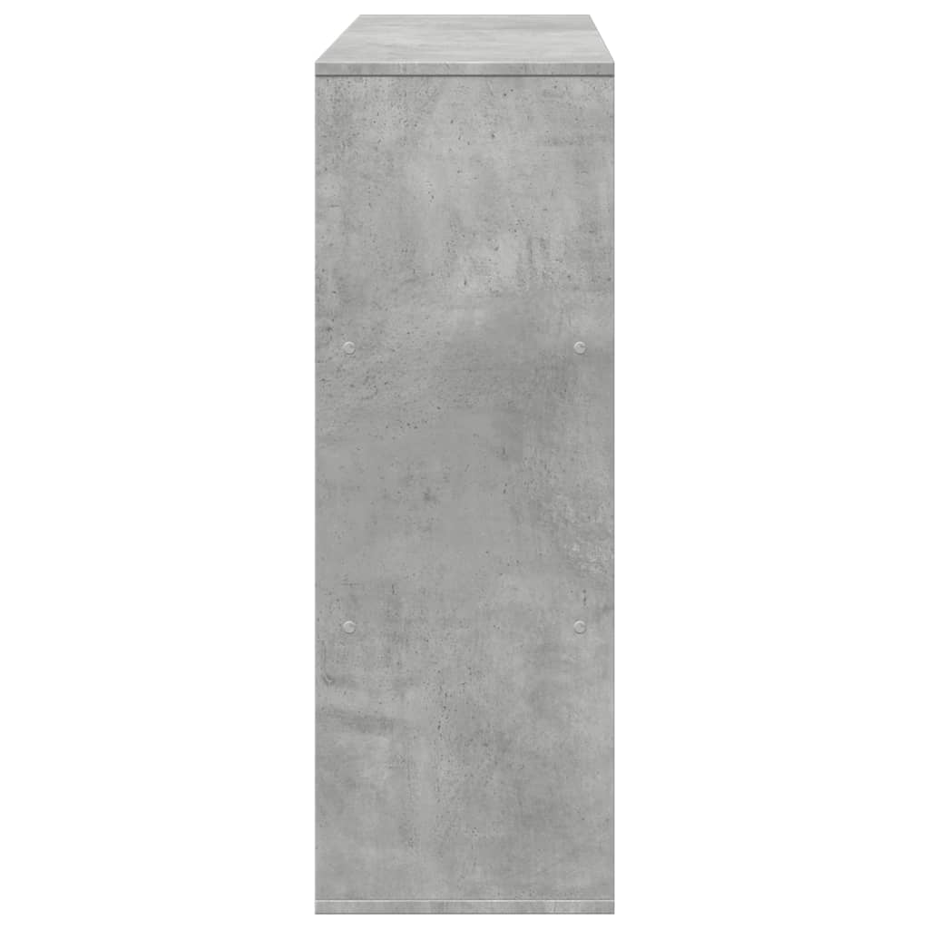 Bokhylle/romdeler betonggrå 100x33x94,5 cm