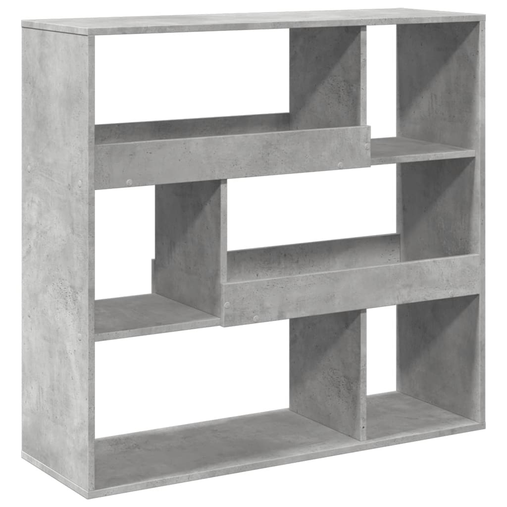 Bokhylle/romdeler betonggrå 100x33x94,5 cm