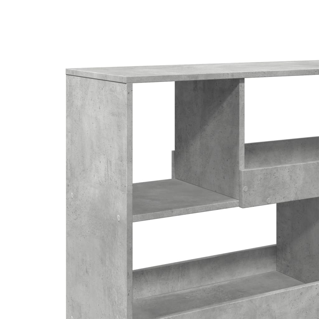 Bokhylle/romdeler betonggrå 100x33x94,5 cm