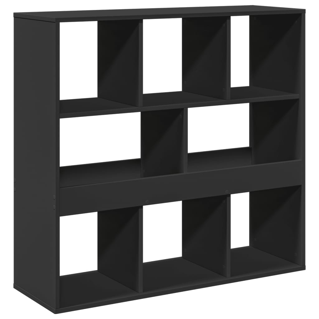 Bokhylle/romdeler svart 100x33x94,5 cm