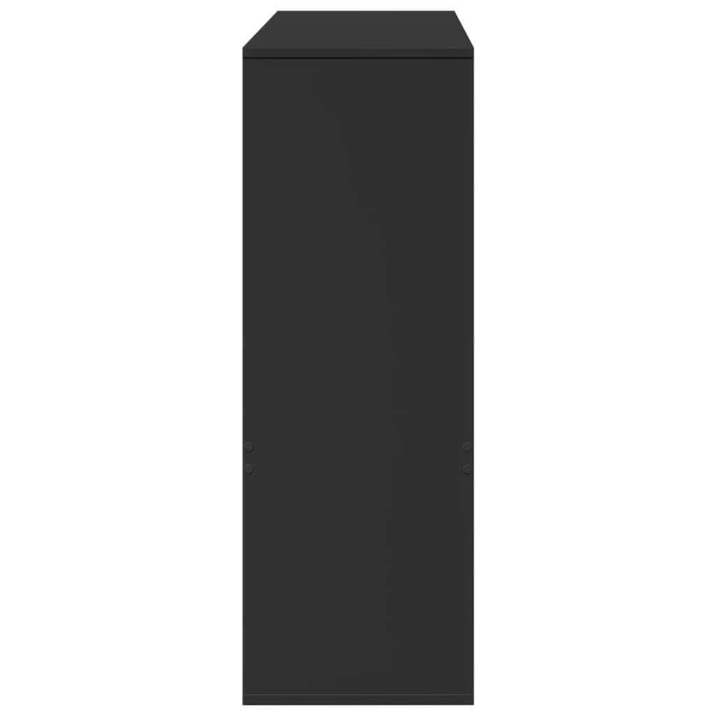 Bokhylle/romdeler svart 100x33x94,5 cm