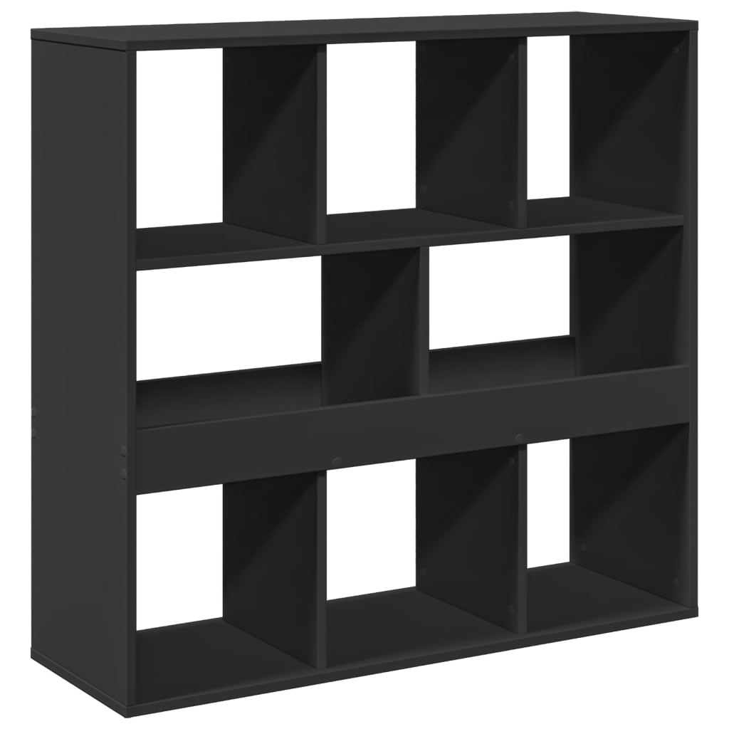 Bokhylle/romdeler svart 100x33x94,5 cm