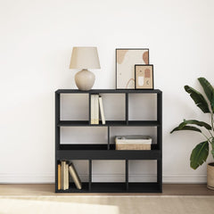 Bokhylle/romdeler svart 100x33x94,5 cm
