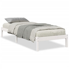 Ekstra lang sengeramme uten madrass hvit 90x210 cm heltre furu