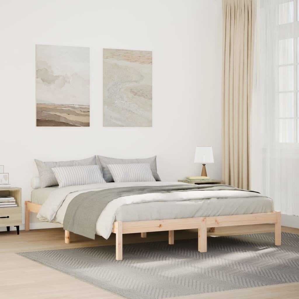 Ekstra lang sengeramme uten madrass 160x210 cm heltre furu