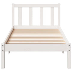 Ekstra lang sengeramme uten madrass hvit 90x210 cm heltre furu