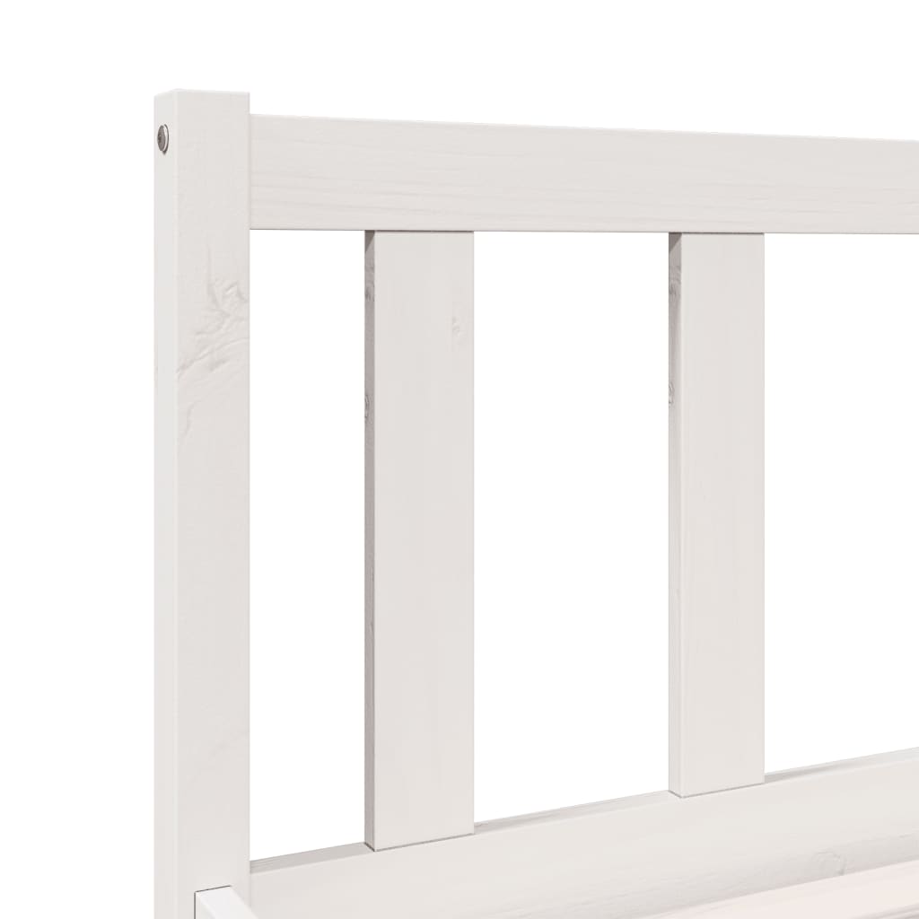 Ekstra lang sengeramme uten madrass hvit 90x210 cm heltre furu