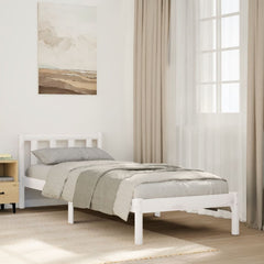 Ekstra lang sengeramme uten madrass hvit 90x210 cm heltre furu