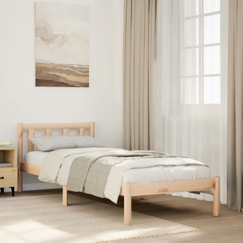 Ekstra lang sengeramme uten madrass 90x220 cm heltre furu