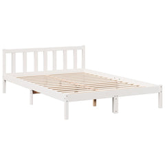 Ekstra lang sengeramme uten madrass hvit 160x220 cm heltre furu
