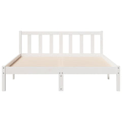 Ekstra lang sengeramme uten madrass hvit 160x220 cm heltre furu