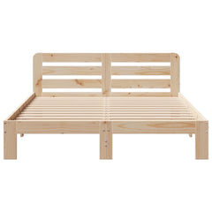 Sengeramme uten madrass hvit 135x190 cm heltre furu