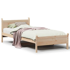 Sengeramme uten madrass 75x190 cm heltre furu