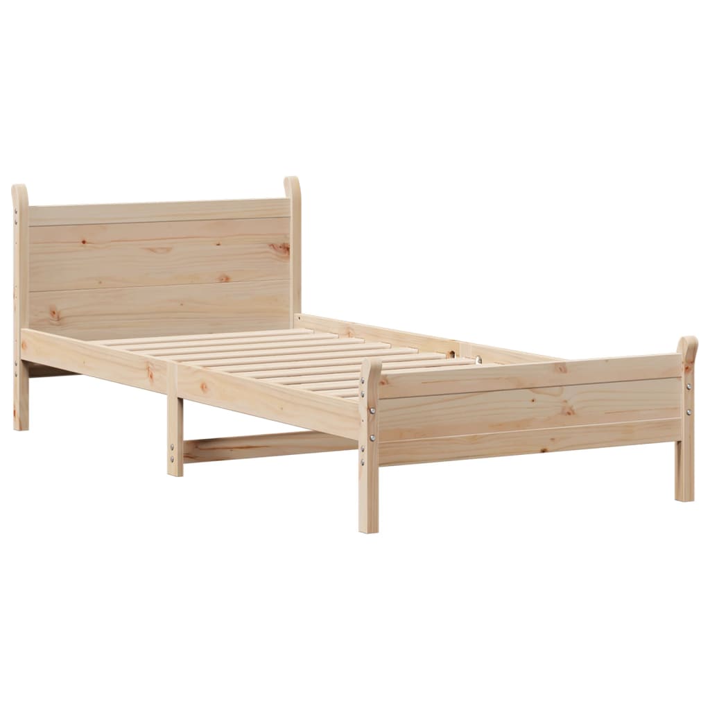Sengeramme uten madrass 75x190 cm heltre furu