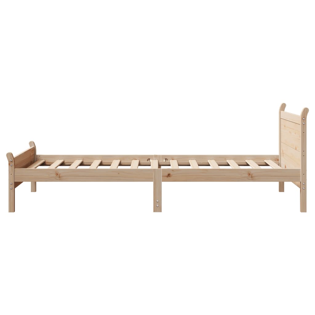 Sengeramme uten madrass 75x190 cm heltre furu