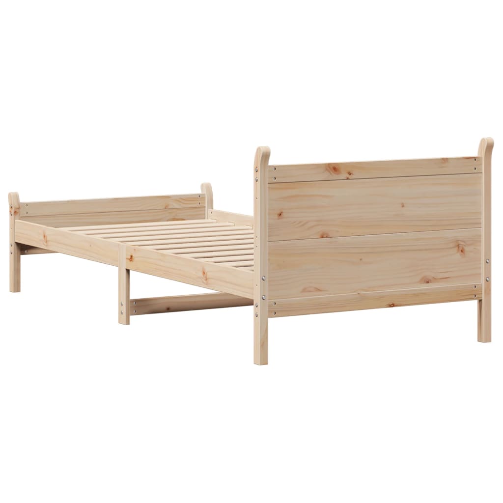 Sengeramme uten madrass 75x190 cm heltre furu