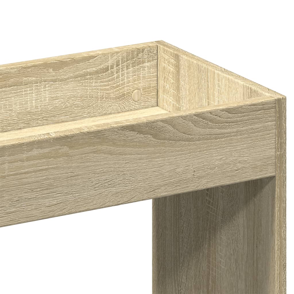 Highboard sonoma eik 63x33x140 cm konstruert tre