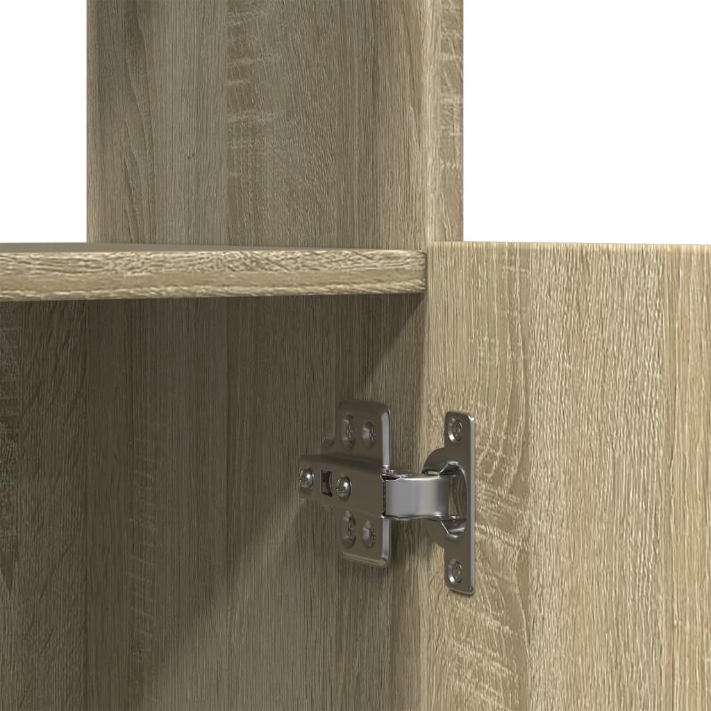 Highboard sonoma eik 63x33x140 cm konstruert tre