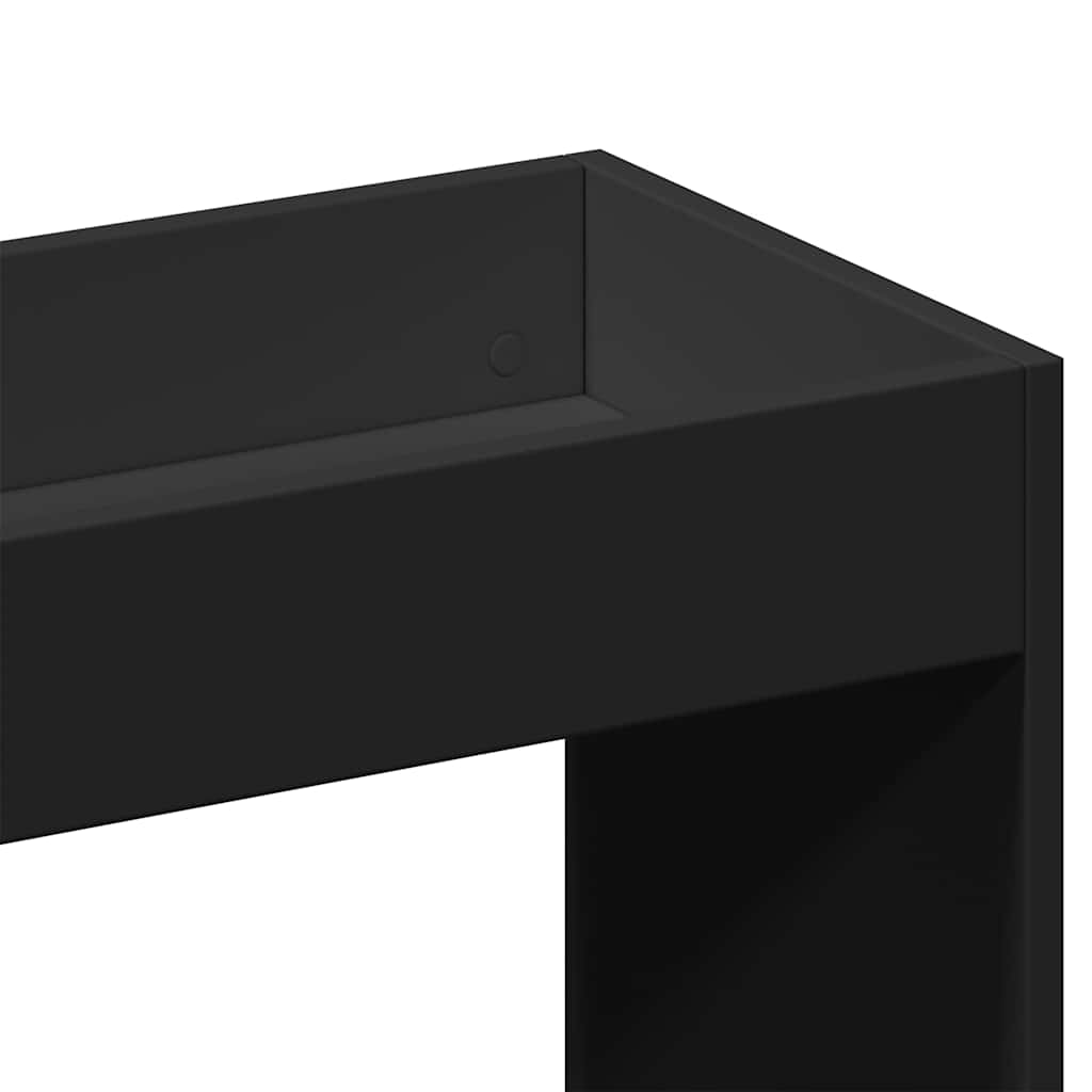 Highboard svart 92x33x100 cm konstruert tre