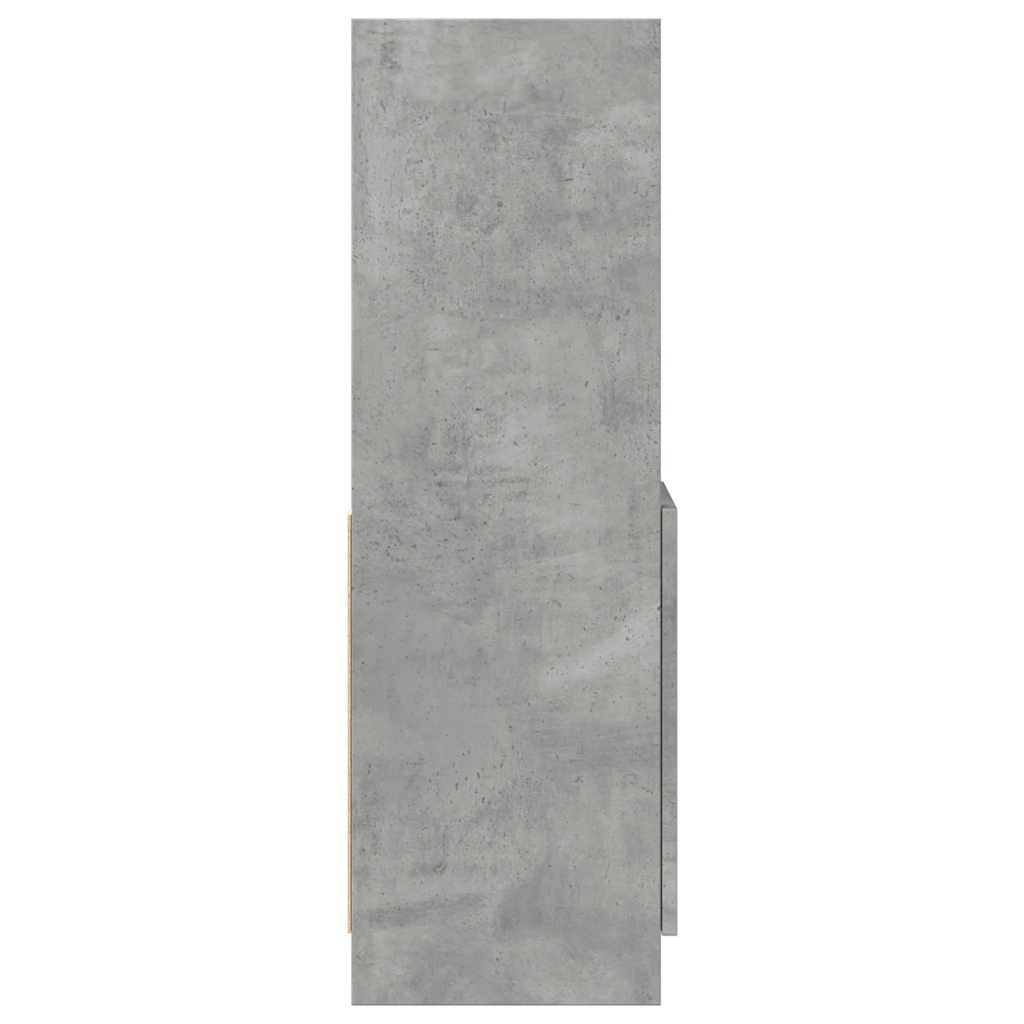 Highboard betonggrå 92x33x100 cm konstruert tre