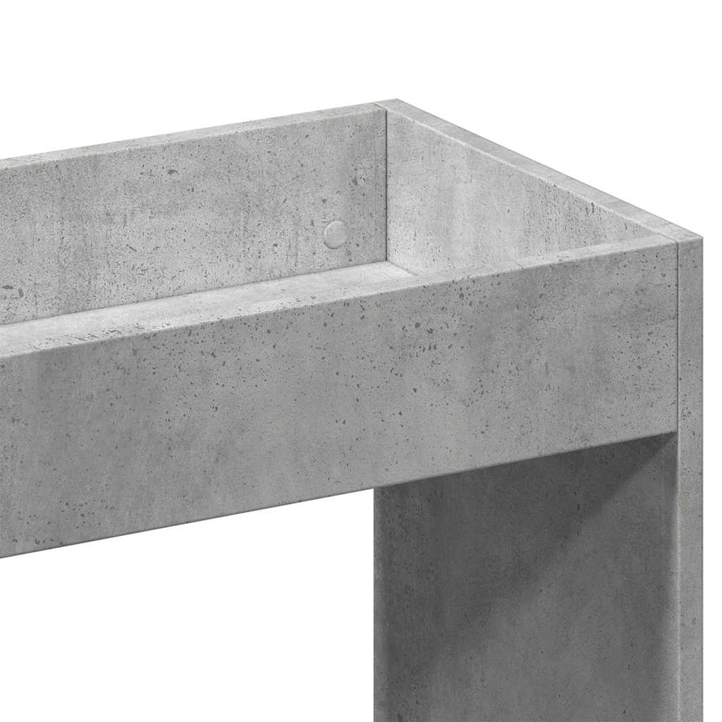 Highboard betonggrå 92x33x100 cm konstruert tre