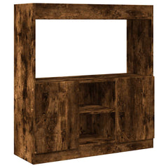 Highboard røkt eik 92x33x100 cm konstruert tre