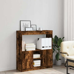 Highboard røkt eik 92x33x100 cm konstruert tre