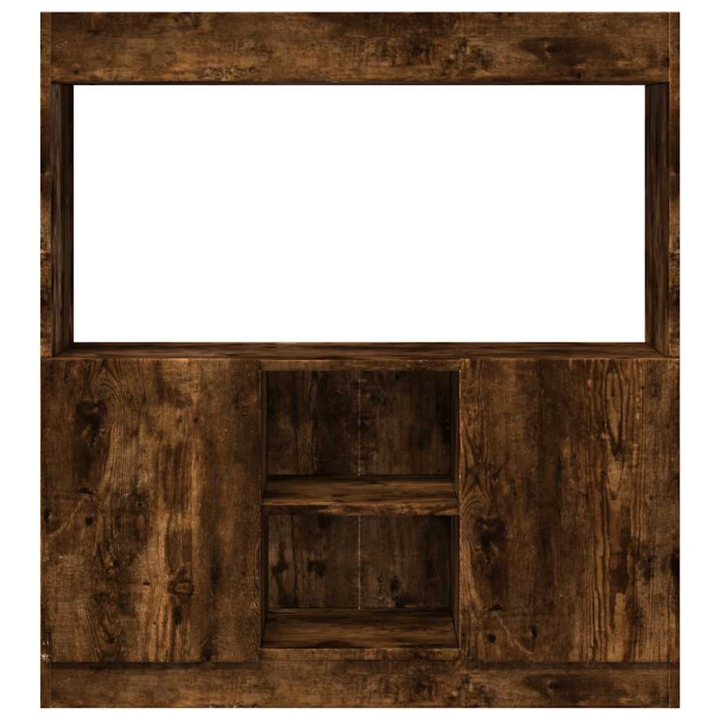 Highboard røkt eik 92x33x100 cm konstruert tre