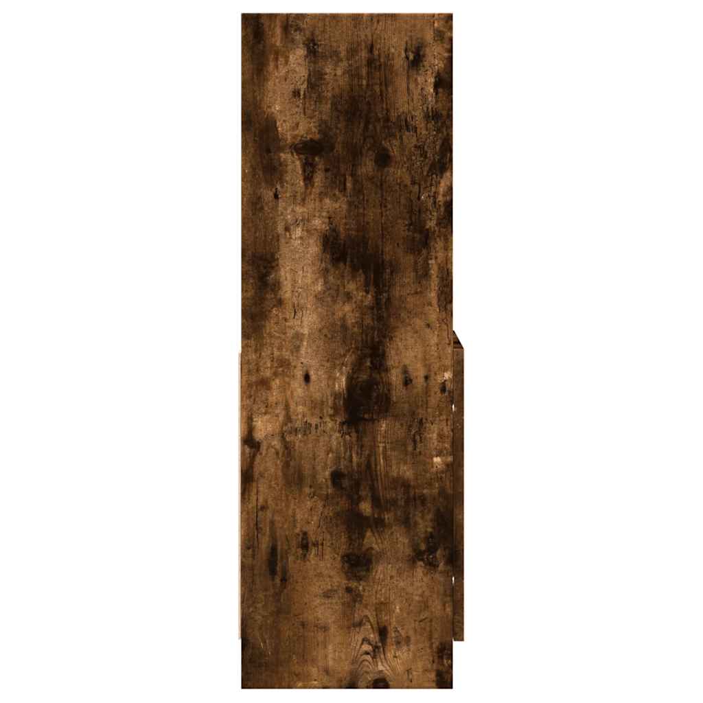 Highboard røkt eik 92x33x100 cm konstruert tre