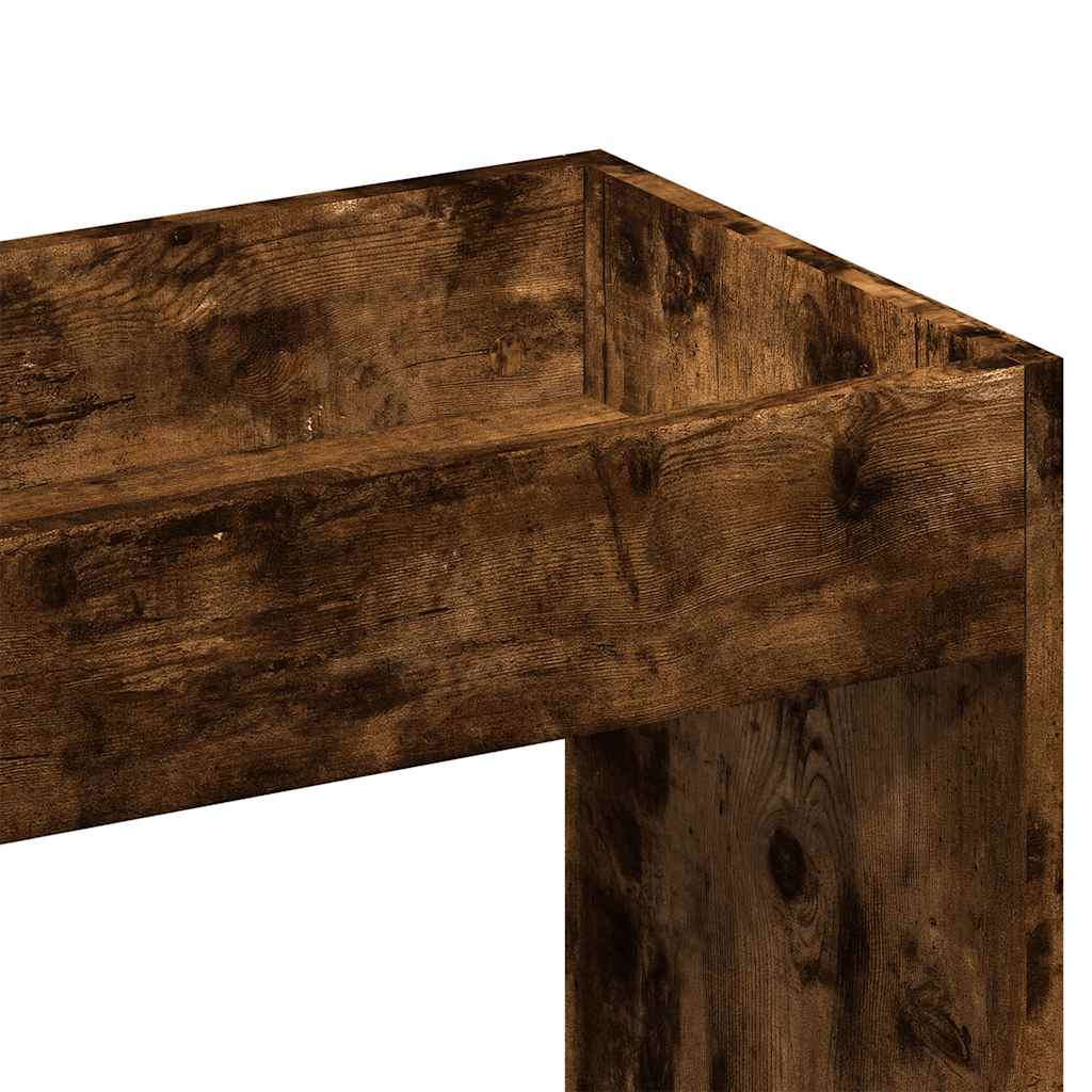 Highboard røkt eik 92x33x100 cm konstruert tre